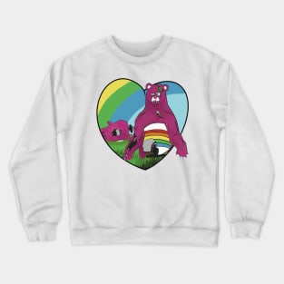 Rainbow scare bear Crewneck Sweatshirt